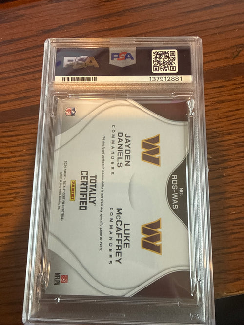 2024 Totally certified Jayden Daniels/Luke McCaffery PSA 8