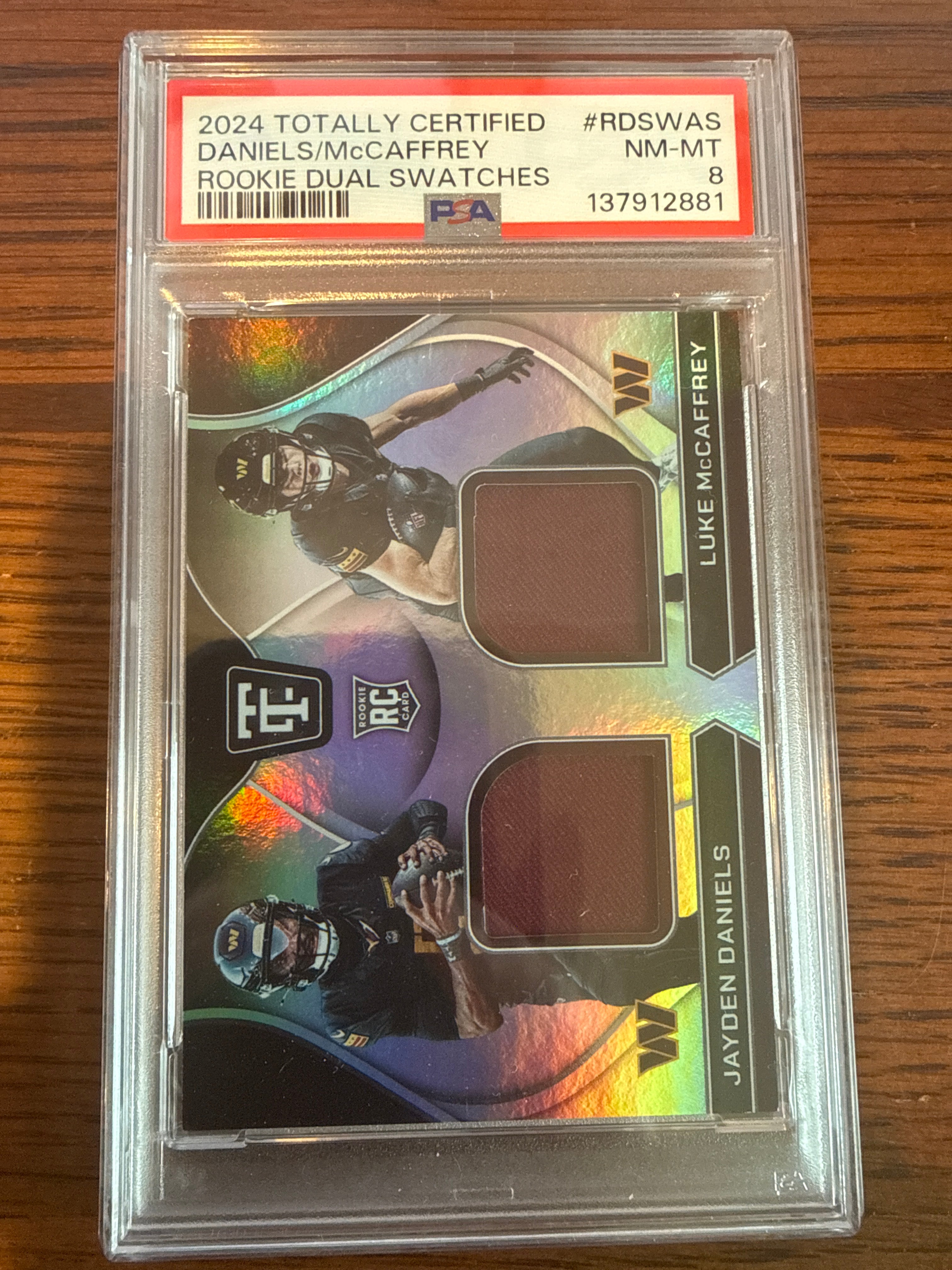 2024 Totally certified Jayden Daniels/Luke McCaffery PSA 8
